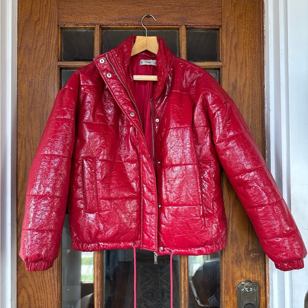 Vintage Red Puffer Jacket